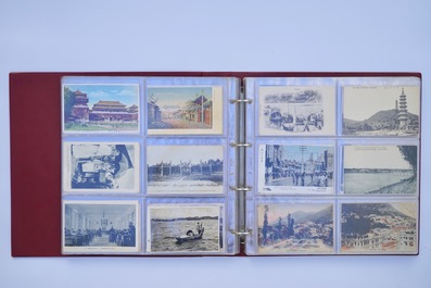 An album of Chinese postcards, 19/20th C.